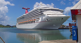 Cruiseship dock Antigua