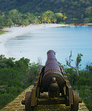 Canon at Fort Barrington, Antigua